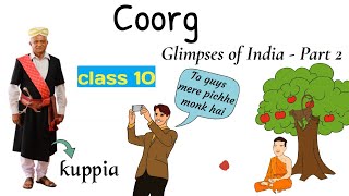 coorg class 10 in hindi  glimpses of india class 10 part 2 in hindi [upl. by Anemolihp]