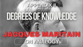 The Degrees of Knowledge by Maritain Appendix II On Analogy [upl. by Rosalba]