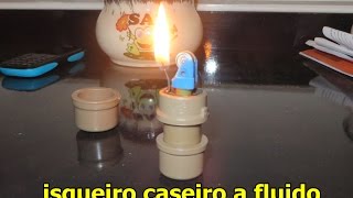 isqueiro caseiro a gasolina faça você mesmo [upl. by Eldwin]