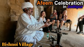 Opium Ceremony in Jodhpur  Bishnoi Village Travel  Full Detail [upl. by Moersch]