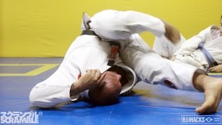 Roberto Cyborg teaches Drills for Inverting in BJJ  In the Gym with BJJ Hacks [upl. by Elinet223]