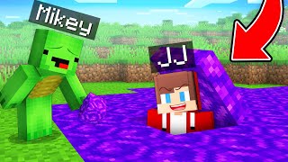 JJ Built a Base Under PORTAL To Prank Mikey in Minecraft Maizen [upl. by Giverin]