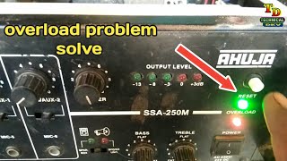 ahuja amplifier overload problem sovle [upl. by Yoong]