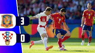 ESPAÑA GOLEA 3  0 A CROACIA POR LA JORNADA 1  EUROCOPA 2024  REY DEPORTIVO [upl. by Ralina]