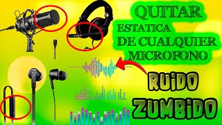 Cómo ELIMINAR EL RUIDO del micrófono 🎙 al 100  Quitar estática del micro ✅¡RÁPIDO Y FÁCIL✅ 2021 [upl. by Aceissej]