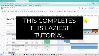 Laziest Gantt Chart Tutorial in Google Sheets [upl. by Ys]