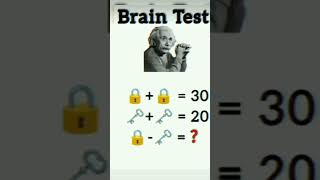 Brain Test maths basicmaths braintest [upl. by Evangelina637]