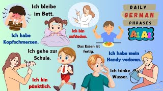 Daily German Phrases for Absolute Beginnrers  German A1  A2  Part 07 [upl. by Eniamert]