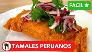 🇵🇪 TAMALES PERUANOS  RECETA PERUANA  PASO A PASO [upl. by Eikkin893]