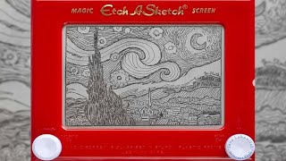 Etch A Sketch Artist Makes Masterpieces On 90s Kids Toy  Localish [upl. by Murrah900]