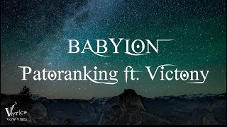 Patoranking  Babylon ft Victony Official Lyrics Video vow vibes release [upl. by Maurine]