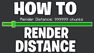 How To Change Render Distance For Minecraft Bedrock Edition  Xbox Windows IOS Android Switch [upl. by Aguayo]