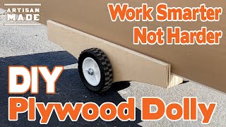 DIY Plywood Dolly  Drywall Cart  Woodworking [upl. by Adnocahs]