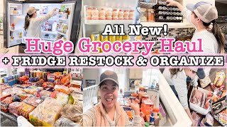 HUGE GROCERY HAUL 2024  FRIDGE RESTOCK amp ORGANIZE WITH ME  SELLE DESHIRO  KITCHEN RESET ROUTINE [upl. by Nahem]