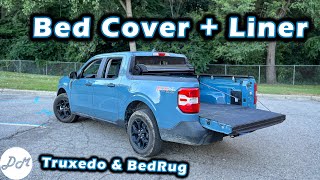 Ford Maverick – Tonneau Cover and Bed Liner Review Truxedo Sentry CT amp BedRug Impact Liner [upl. by Hassin231]