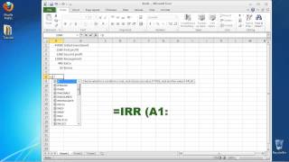 How to Calculate the Internal Rate of Return or IRR in Microsoft Excel [upl. by Adaha]