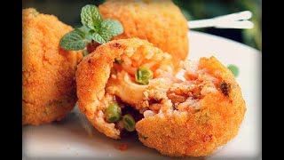 Arancini italianerecette italienne Fast good cuisineBoulettes de riz [upl. by Stoller551]