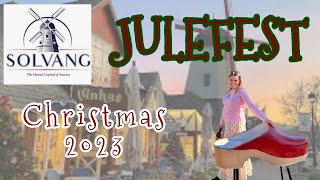 Solvang Ca Christmas Julefest Decorations and Ostrich Land USA [upl. by Darnok]