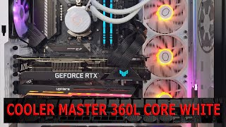 Cooler Master MasterLiquid 360L Core White ARGB Effekte [upl. by Rowell]