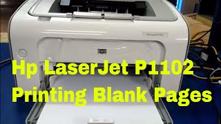 Hp LaserJet P1102 Printing Blank Pages [upl. by Brace]