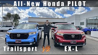 AllNew 2023 Honda Pilot EXL vs Trailsport [upl. by Suivatnod]