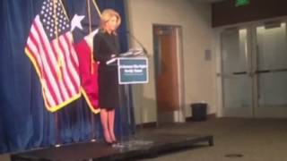 Wendy Davis delivers speech on Austins culture of corruption [upl. by Ennovehs]