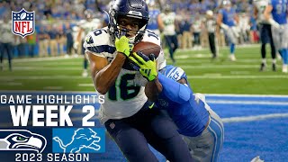 Seattle Seahawks vs Detroit Lions  2023 Week 2 Game Highlights [upl. by Carlile]