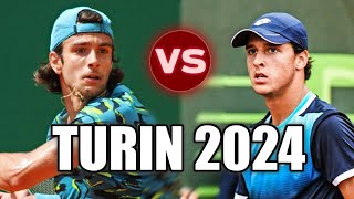 Luciano Darderi vs Lorenzo Musetti TURIN 2024 [upl. by Eneri]