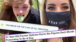 TikTok Dog Girl Earns SIX FIGURES Acting Like A Puppy PuppyGirlJenna [upl. by Perrin]