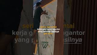 ayundakreatif UNBOXING pvc marmer amp WPC rell short [upl. by Kemble194]