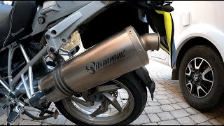 Bmw R1200GS 20082009  Akrapovic exhaust sound [upl. by Eenyaj]