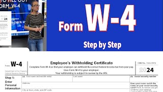 W4 tax form IRS w4 tax form How to fill out w4 tax form  Step by step walkthrough of w4 [upl. by Cooe]