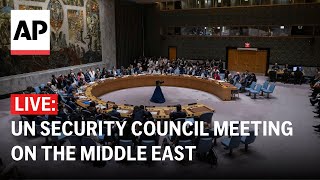 LIVE UN Security Council meeting on the Middle East [upl. by Bunder238]