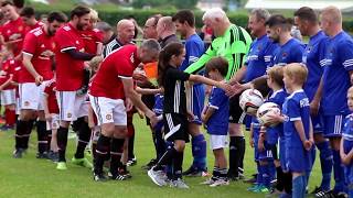 Ruthin V Man United players entering pitch [upl. by Eiddal33]