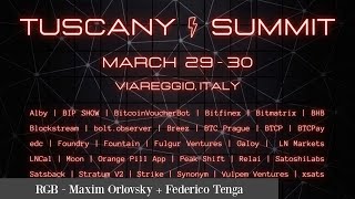 Bitcoin RGB Maxim Orlovsky  Federico Tenga  Lightning Summit Viareggio 2023 [upl. by Ennoved]