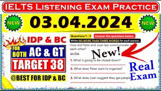 IELTS LISTENING PRACTICE TEST 2024 WITH ANSWERS  03042024 [upl. by Ardyce]