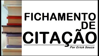 Como fazer fichamento de citação [upl. by Knapp]