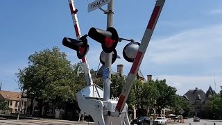 Metra Train 2015 At Longcommon Road Grade Crossing Riverside Illinois BNSF Chicago Subdivision [upl. by Kcid405]