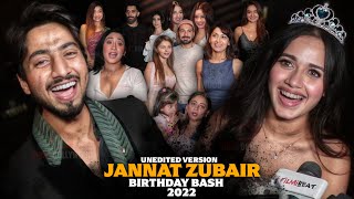 Jannat Zubair Birthday Bash 2022  COMPLETE VIDEO  Faisu Rubina Shivangi Sriti Divya Anushka [upl. by Martainn]