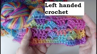 Left handed Crochet Blanket This beautiful rainbow blanket is easy and quick [upl. by Liberati408]