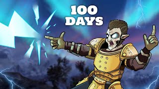 I Spent 100 Days In Skyrim Legendary Difficulty Becoming A Master Destruction Mage Skyrim Movie [upl. by Goetz]