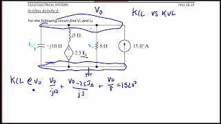 ES213 Lecture 102 AC Circuit Analysis NodeVoltage Method [upl. by Aneekas260]