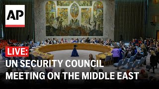 LIVE UN Security Council meeting on the Middle East [upl. by Mariette]