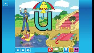 Letterland Alphabet Phonics Sounds Songs Shapes Writing  Letter U  Uppy Umbrella [upl. by Selbbep]