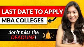 IMPORTANT Application Last Dates of all MBA Colleges before amp after CAT 2022 [upl. by Salvucci]