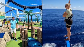 Carnival Mardi Gras Cruise Day 6  FINAL DAY High Ropes Golf Waterpark amp MORE [upl. by Francine]