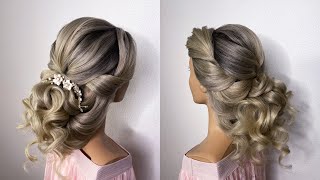 Beautiful wedding hairstyle for long hair [upl. by Sualkcin]