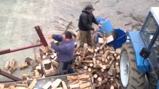 Homemade manual log splitter [upl. by Uile]