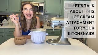 Dessert Dreams Focollks KitchenAid Ice Cream Maker  Honest Review [upl. by Boland]