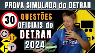 PERGUNTAS da PROVA do DETRAN 2024  EXAME TEÓRICO do DETRAN 2024  SIMULADO DETRAN QUESTÕES 2024 [upl. by Amre465]